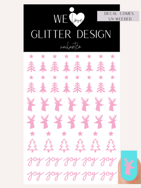 Joyful & Bright Nail Decal | Soft Pink