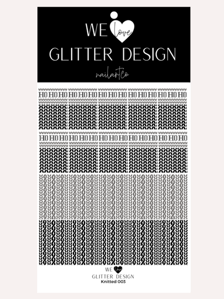 (WATERSLIDE FILM) Knitted 003 – We Love Glitter Design