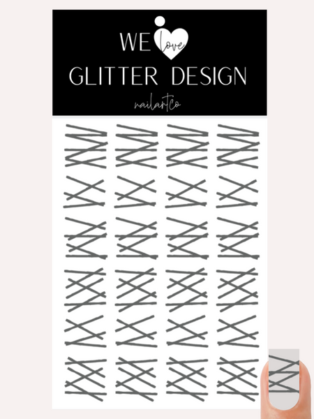 Mummified Wrap Nail Decal | Grey