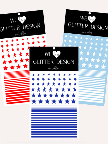 Stars & Stripes Design 2 BUNDLE | Red-White-Brilliant Blue
