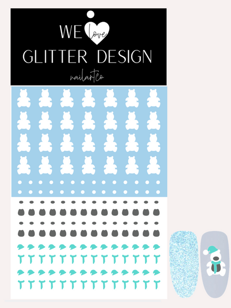 Build A Polar Bear Nail Decal | Mint