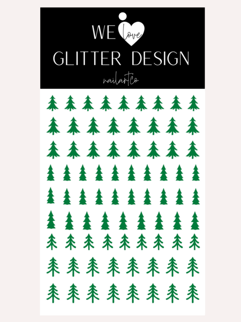 Oh Christmas Tree Nail Decal | Green