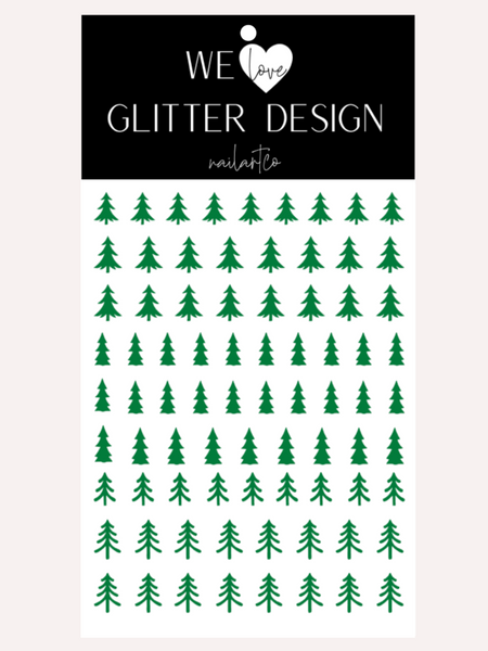 Oh Christmas Tree Nail Decal | Green