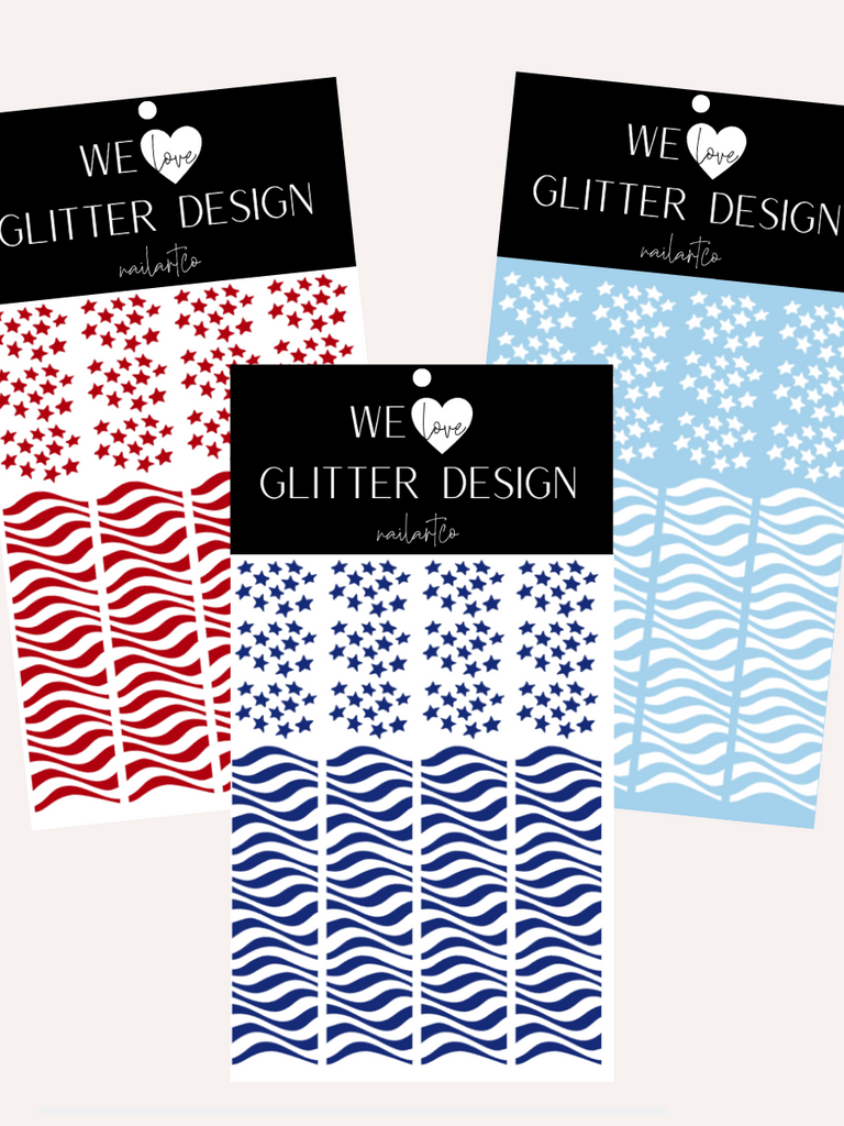 Stars & Wavy Stripes BUNDLE | Dark Red-White-Cobalt Blue