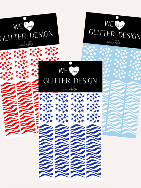 Stars & Wavy Stripes BUNDLE | Red-White-Brilliant Blue